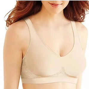 Bali Comfort Revolution cream nude bra NWT size large